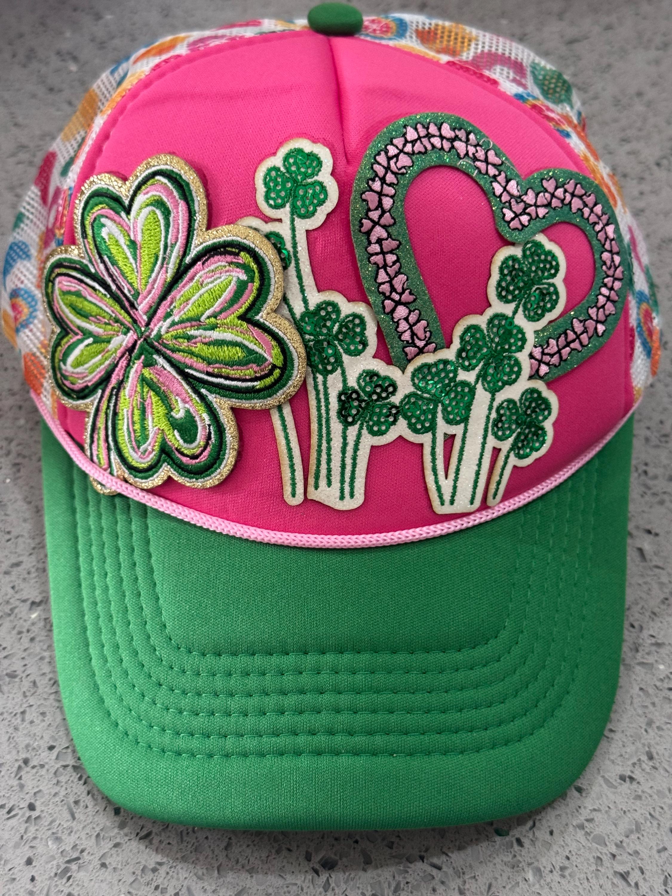 St Patrick’s day lucky charm trucker hat
