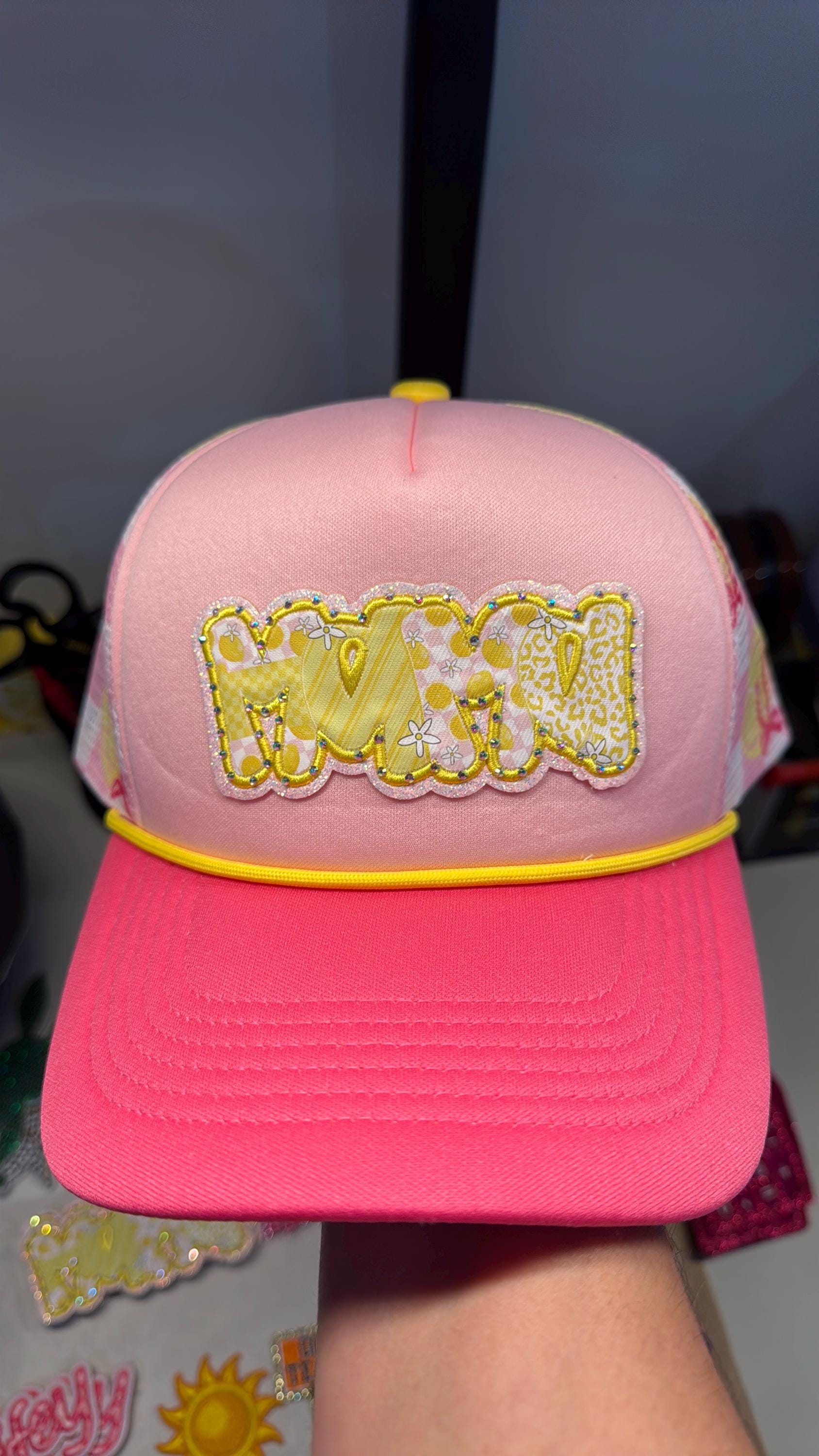 Mama Lemon and Bow Trucker hat