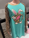 Easter Leopard accent shirt