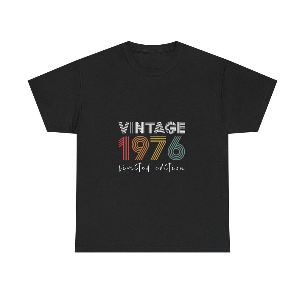 Vintage 1976 limited edition Tee | Retro Birth Year Shirt, 1970s Rainbow