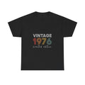 Vintage 1976 limited edition Tee | Retro Birth Year Shirt, 1970s Rainbow