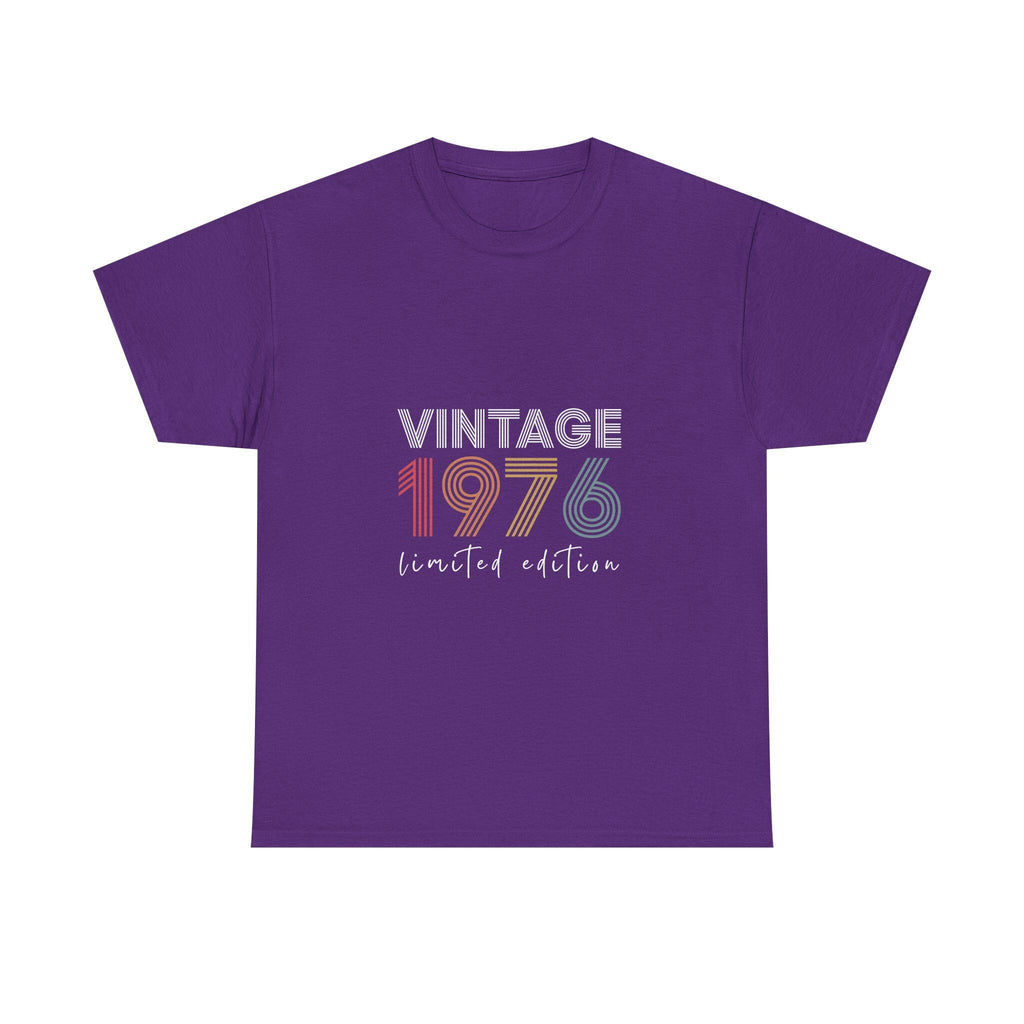 Vintage 1976 limited edition Tee | Retro Birth Year Shirt, 1970s Rainbow