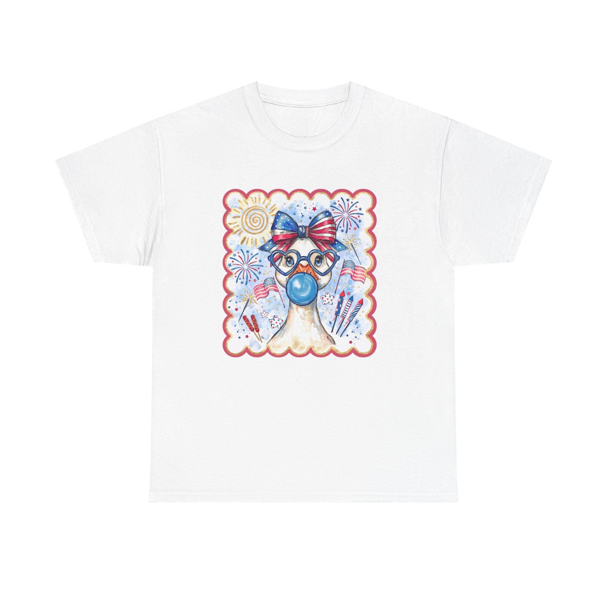 Patriotic Llama with Sunglasses Tee | 4th of July, Americana