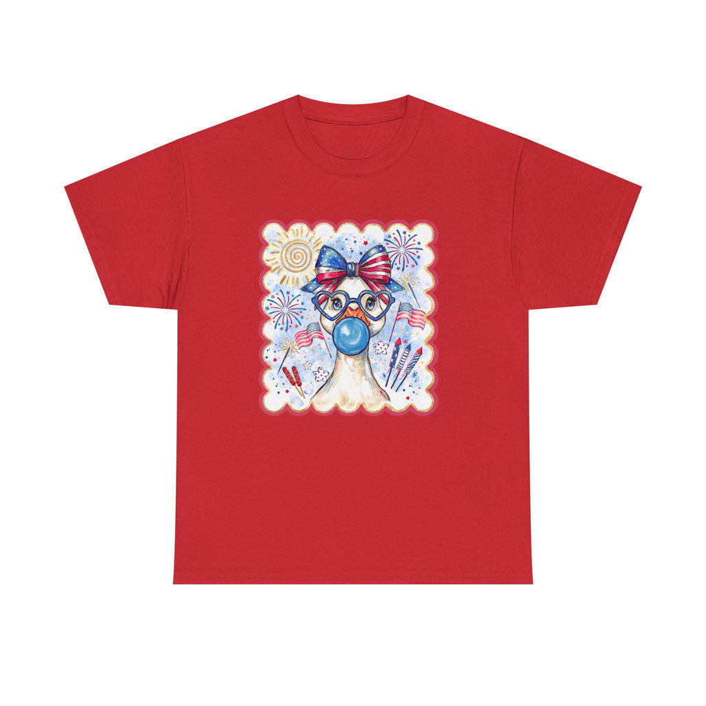 Patriotic Llama with Sunglasses Tee | 4th of July, Americana