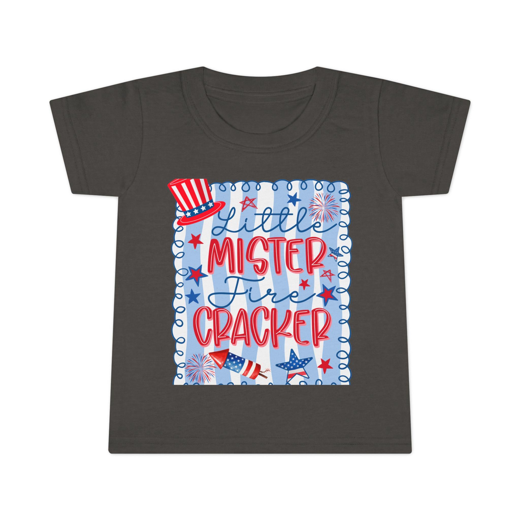 Toddler "Little Mister Firecracker" T-Shirt – Patriotic July 4th Apparel