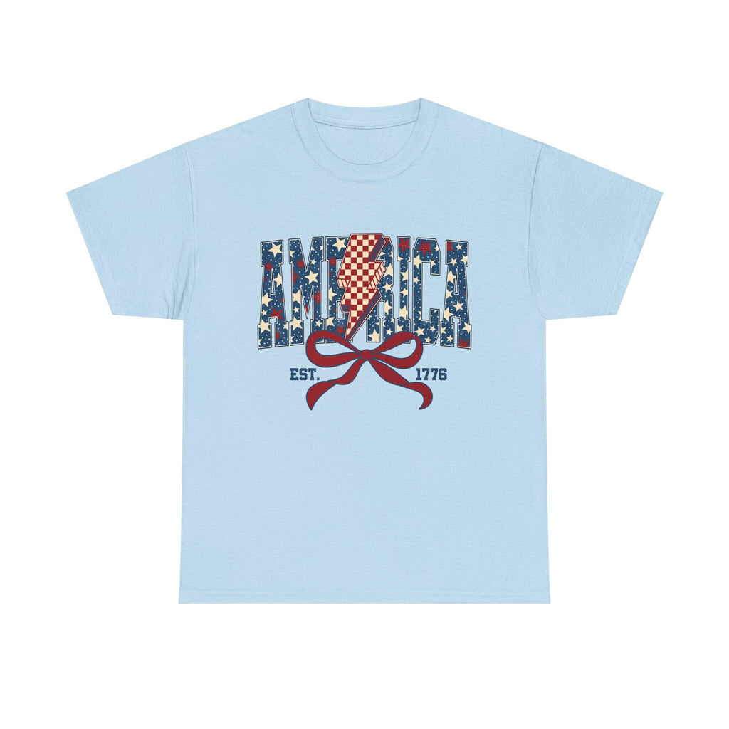America flag ribbon Tee | EST. 1776 Patriotic shirt