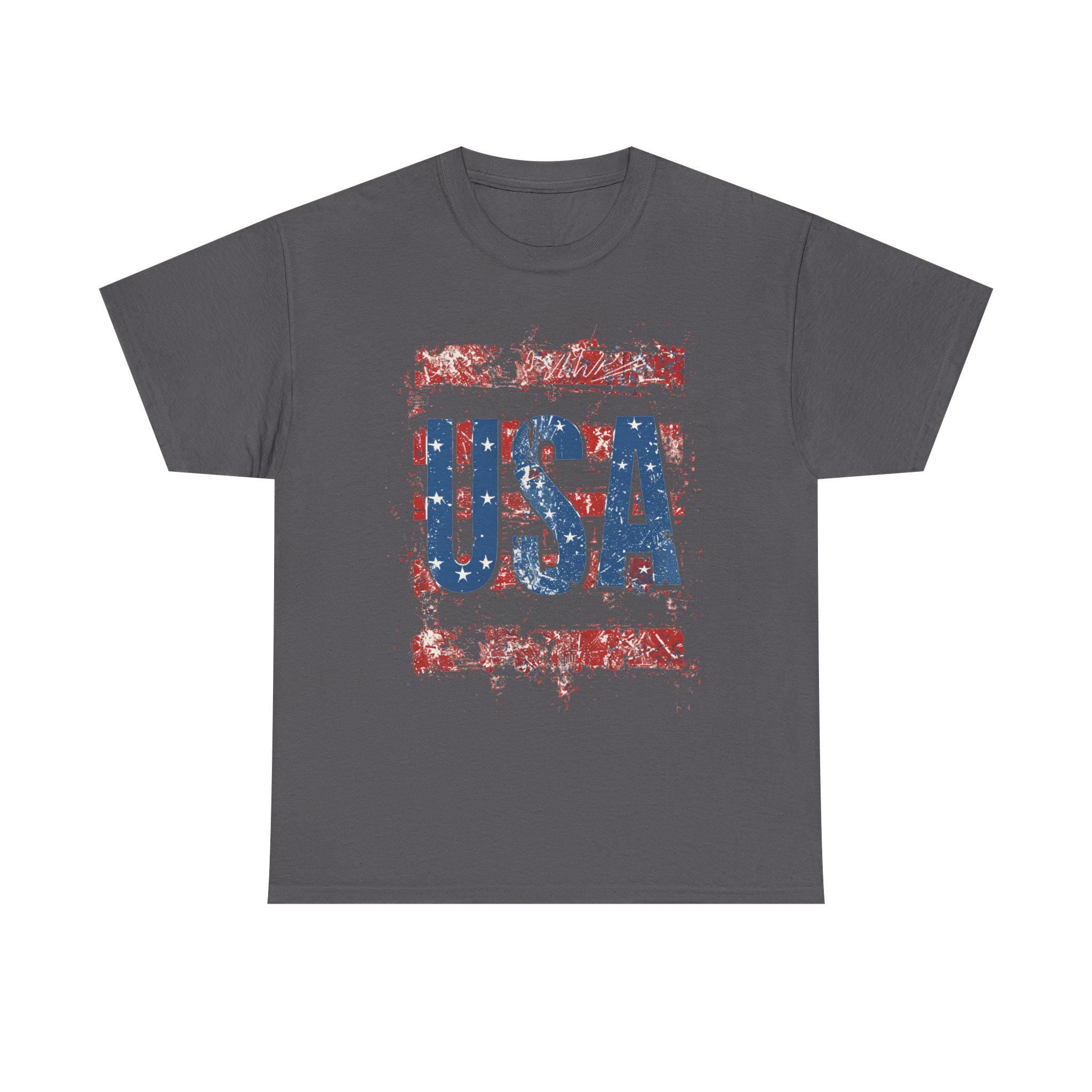Distressed USA Flag Tee | Patriotic American Shirt