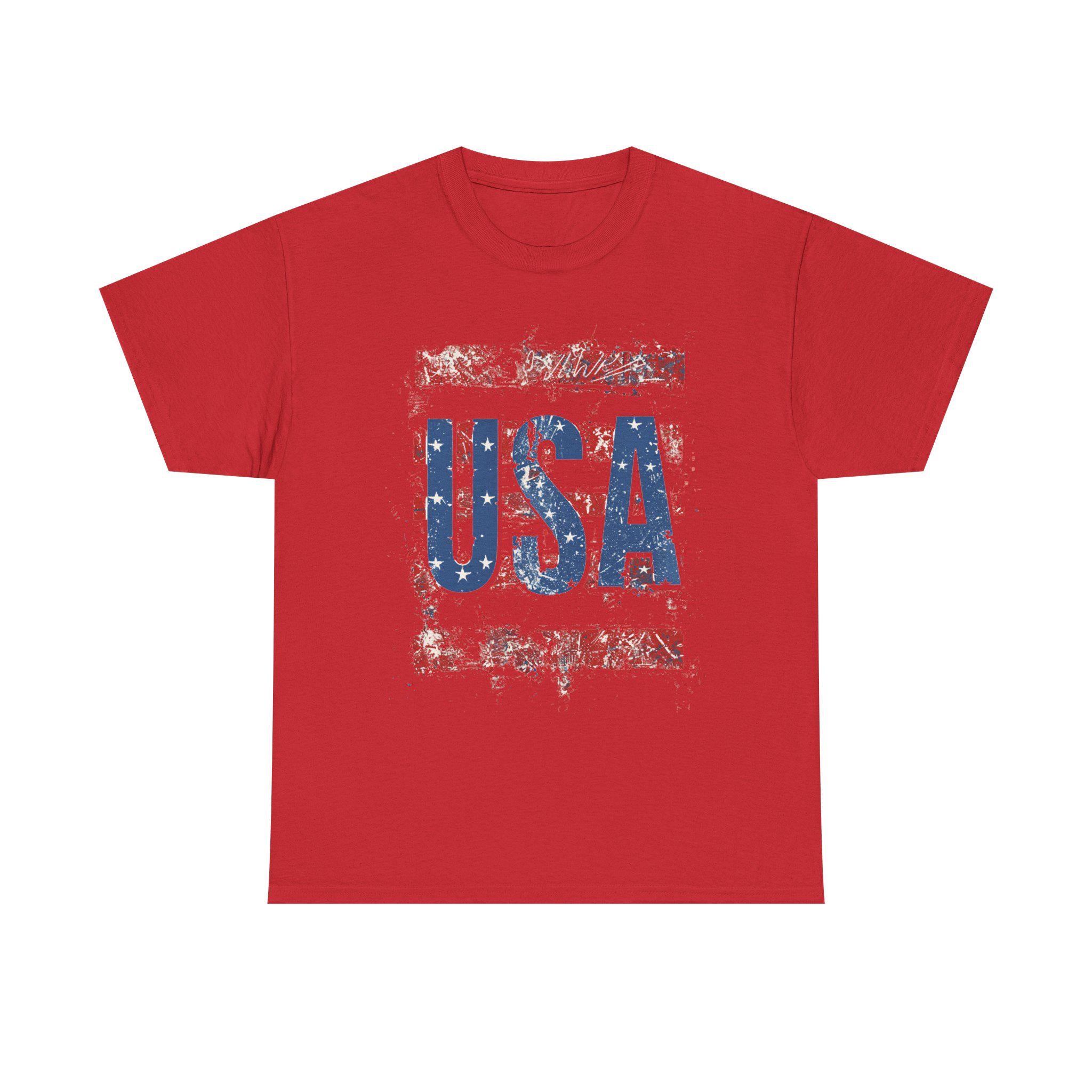Distressed USA Flag Tee | Patriotic American Shirt