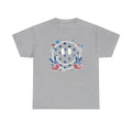 Patriotic Smiley Face Peace Sign Tee | American Flag Stars and Stripes