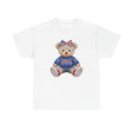Patriotic Teddy Bear USA Tee | American Flag Bow T-Shirt