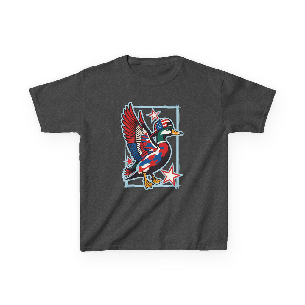 Patriotic Mallard Duck Kids Tee | American Flag Duck, Stars and Stripes