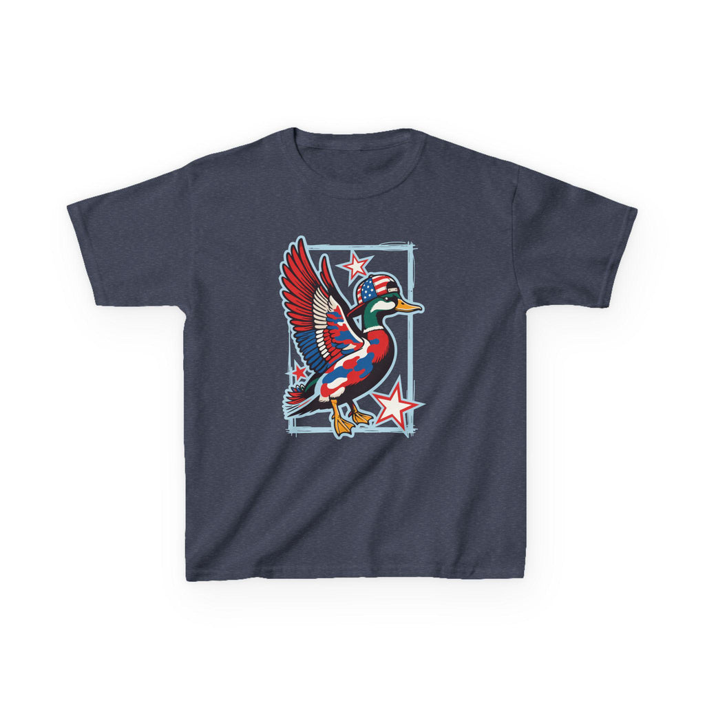 Patriotic Mallard Duck Kids Tee | American Flag Duck, Stars and Stripes
