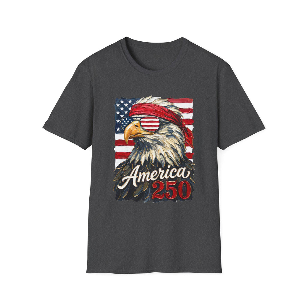 Patriotic Bald Eagle America 250 T-Shirt | American Flag Graphic