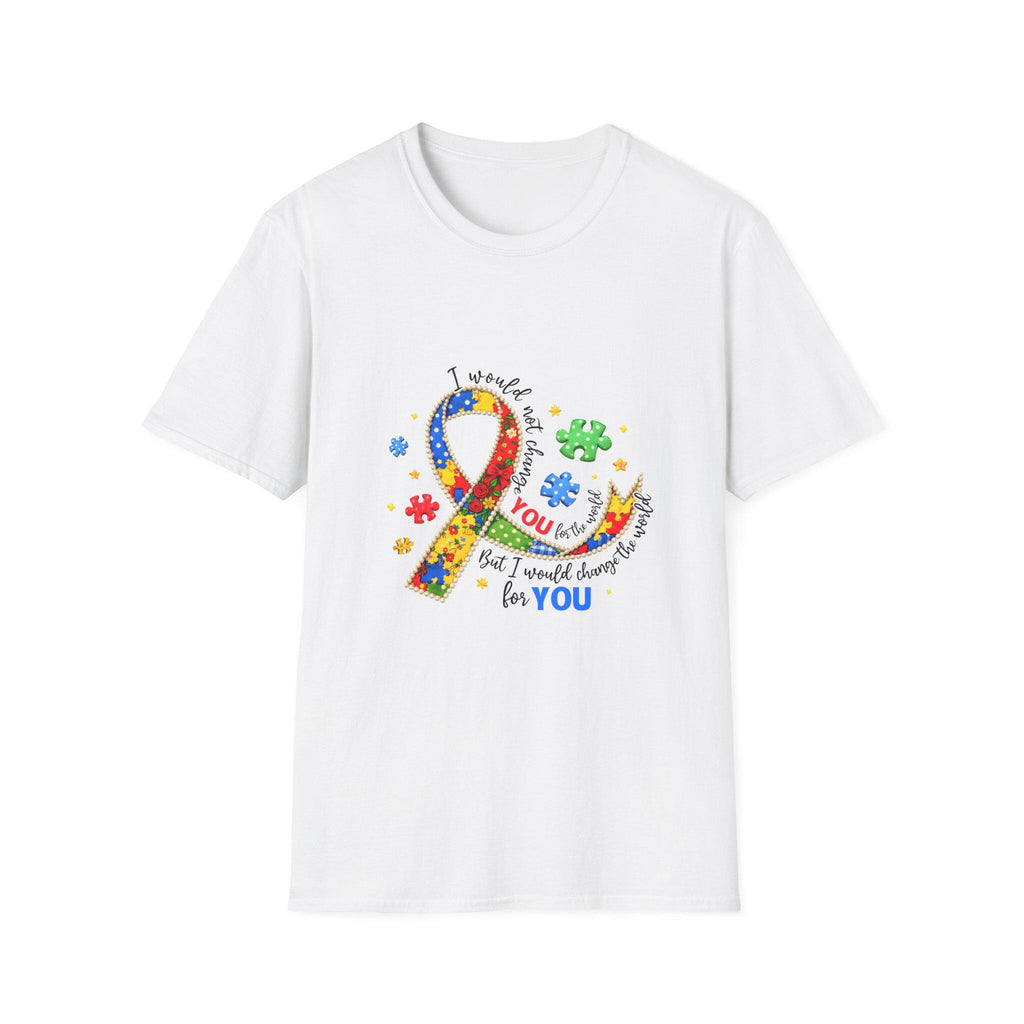 Autism Awareness Puzzle Ribbon T-Shirt | I Support You Design