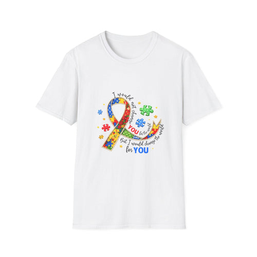Autism Awareness Puzzle Ribbon T-Shirt | I Support You Design
