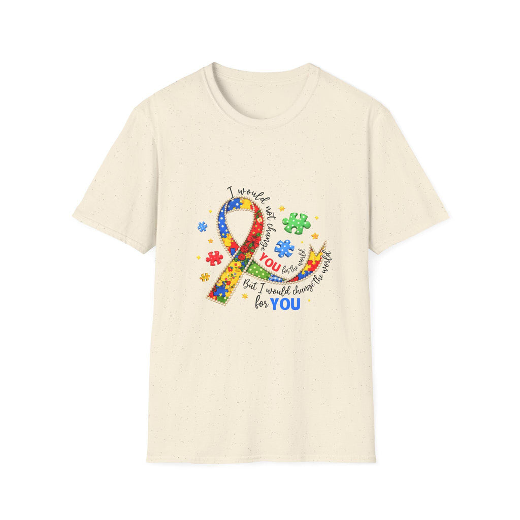 Autism Awareness Puzzle Ribbon T-Shirt | I Support You Design