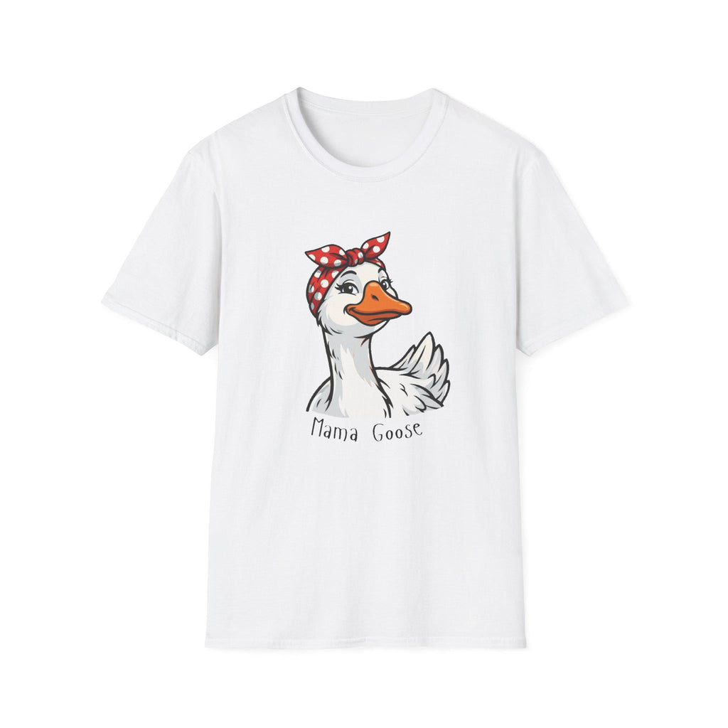 Mama Goose T-Shirt | Retro Bandana Goose Illustration Tee