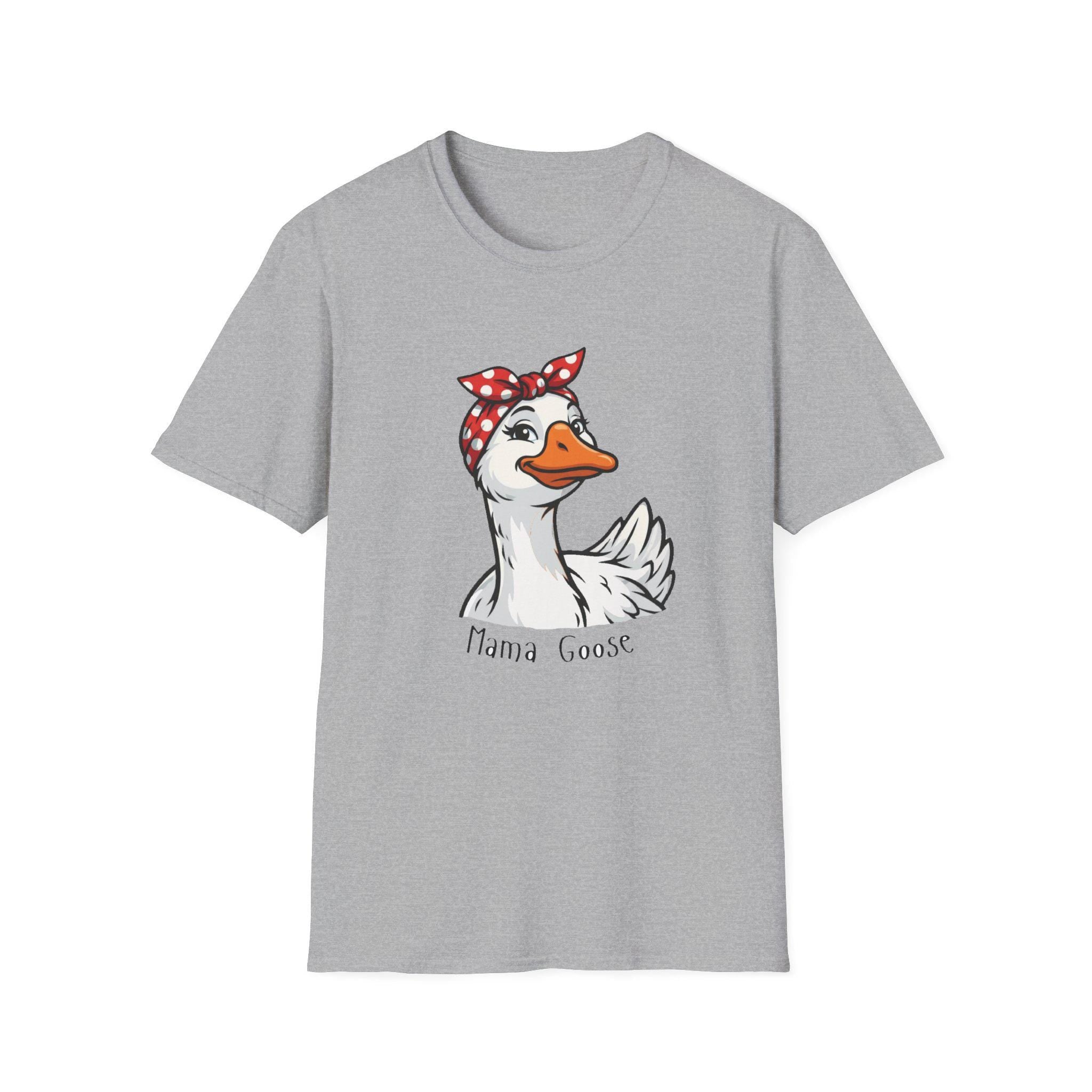 Mama Goose T-Shirt | Retro Bandana Goose Illustration Tee