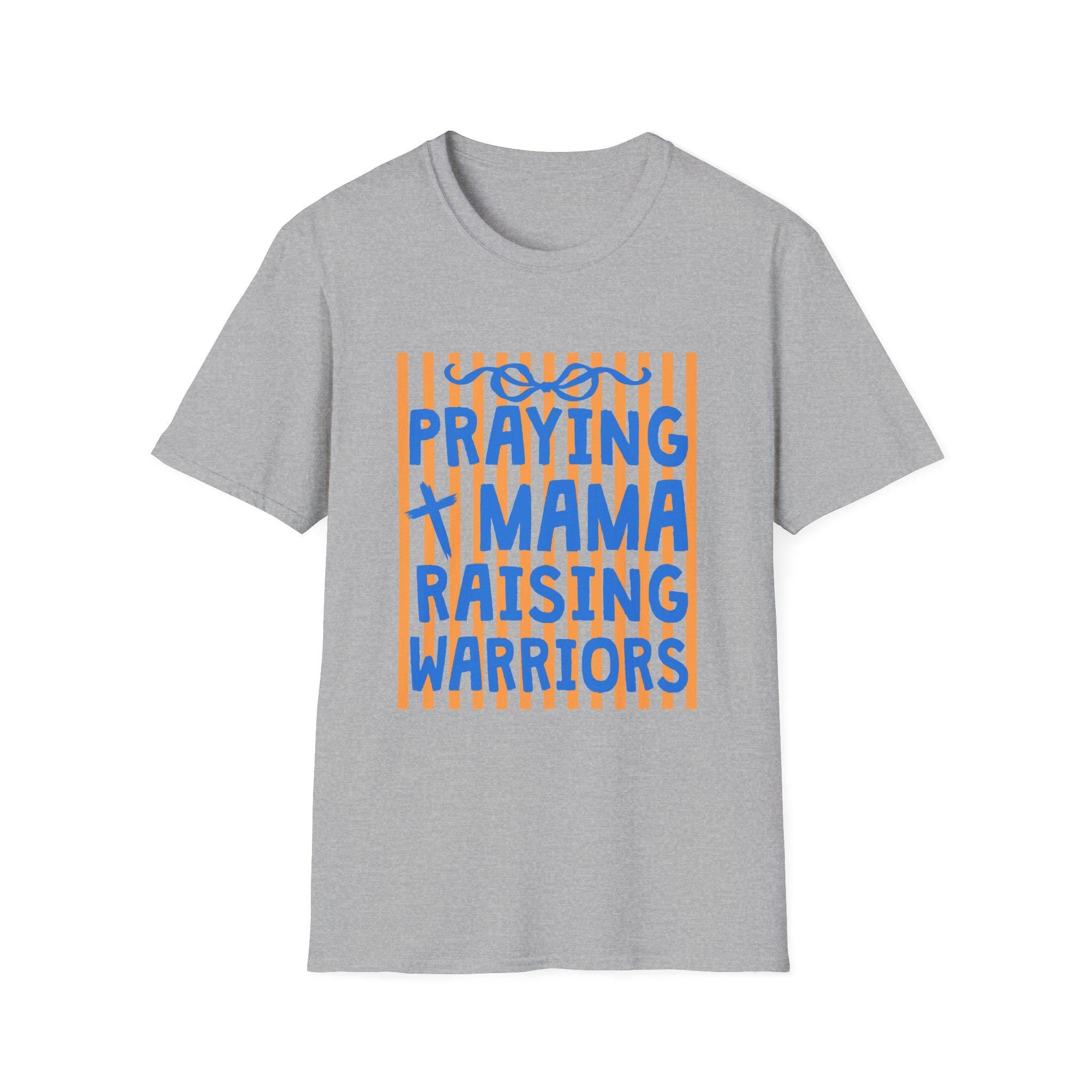 Praying Mama Raising Warriors T-Shirt | Christian Mom Faith Graphic