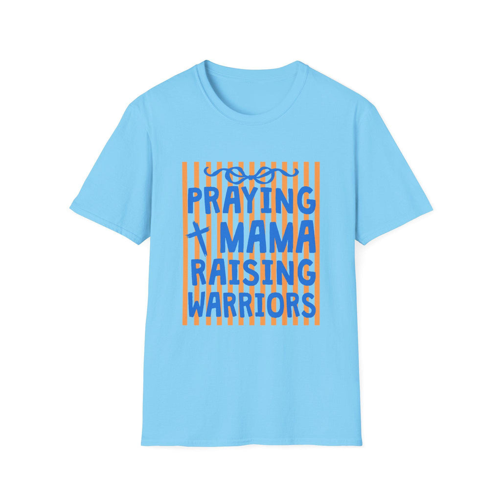 Praying Mama Raising Warriors T-Shirt | Christian Mom Faith Graphic