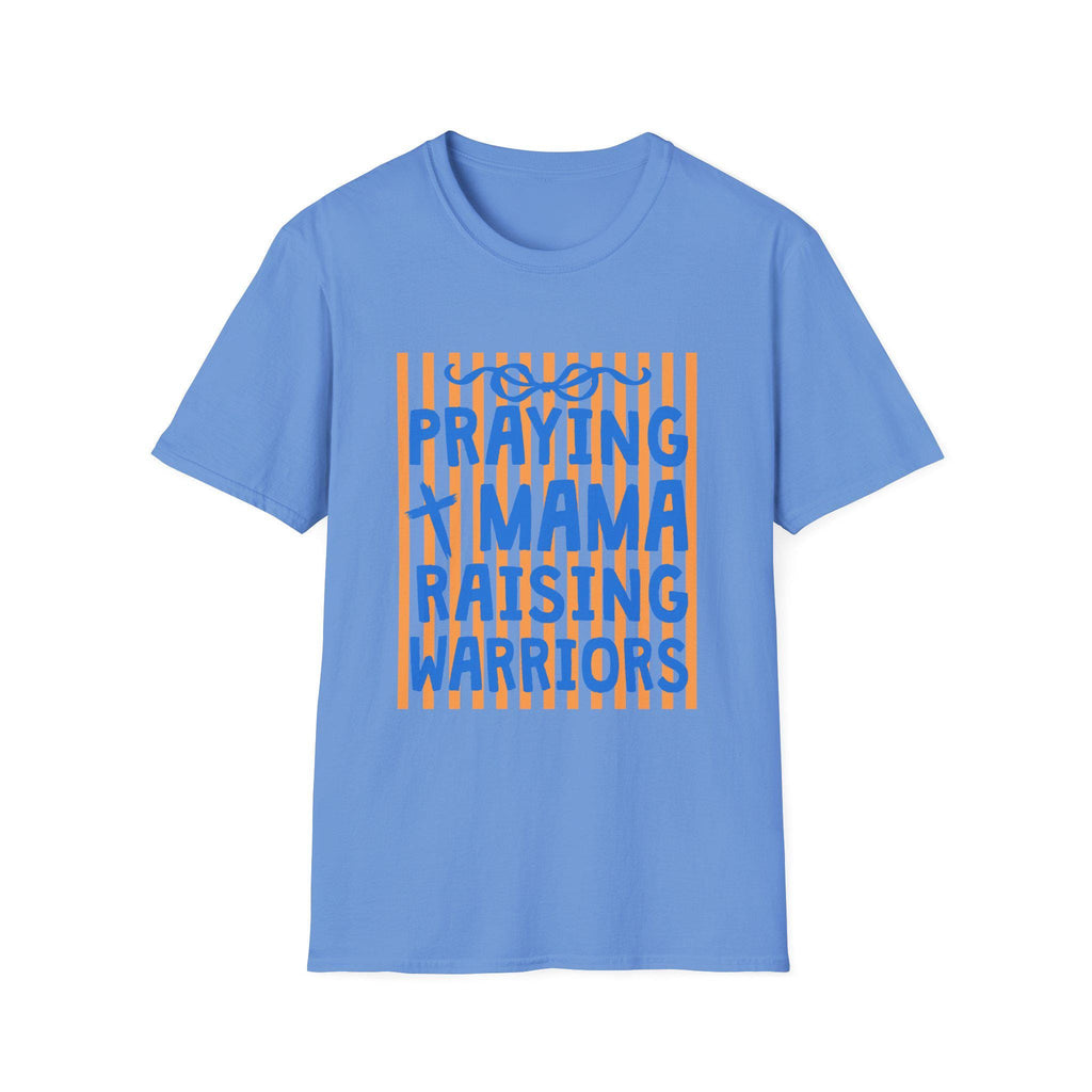 Praying Mama Raising Warriors T-Shirt | Christian Mom Faith Graphic