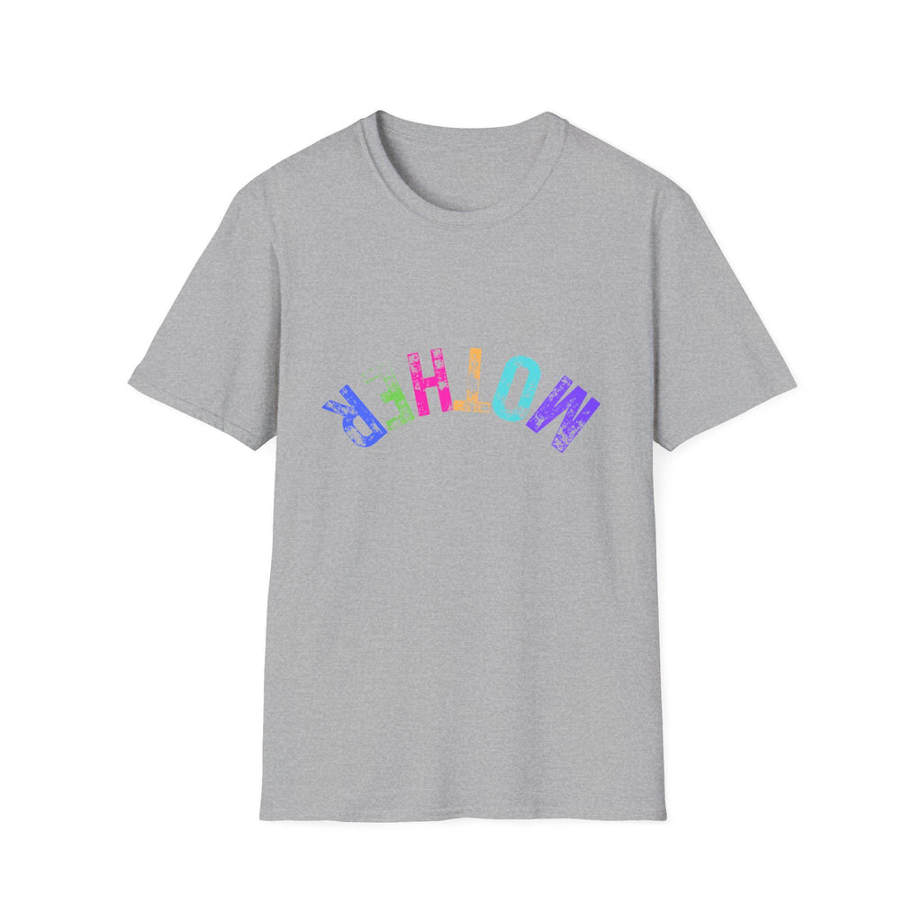 Mother rainbow tie dye letters T-Shirt | colorful mom tee