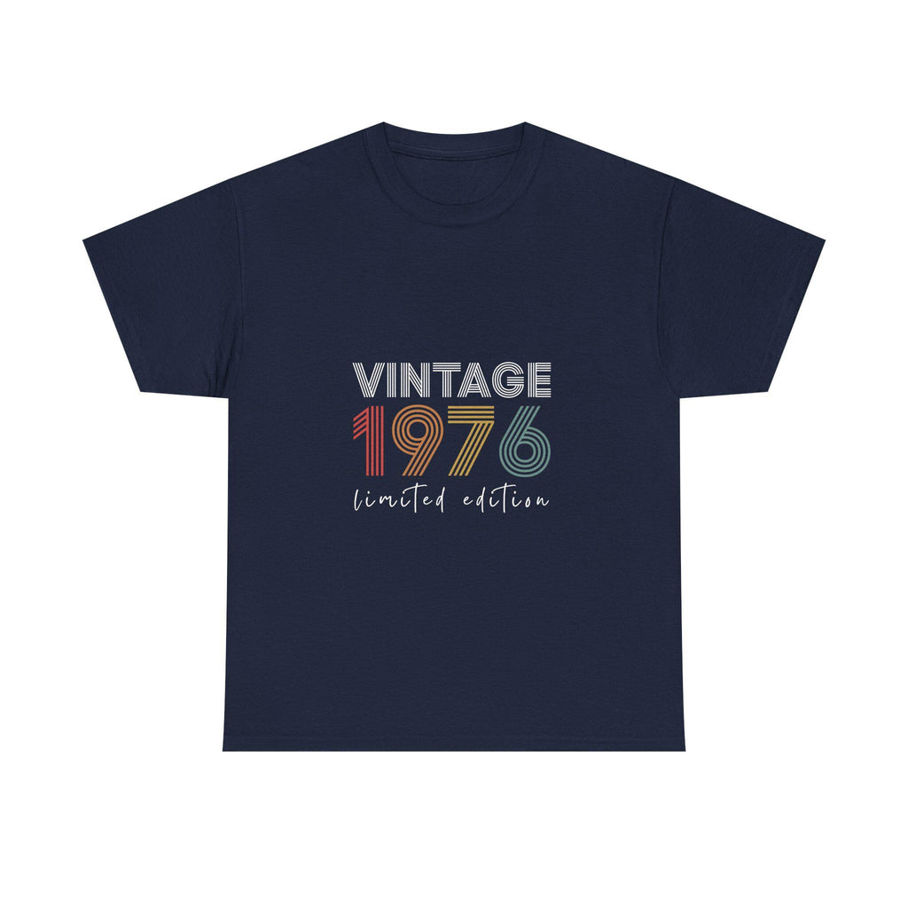 Vintage 1976 limited edition Tee | Retro Birth Year Shirt, 1970s Rainbow