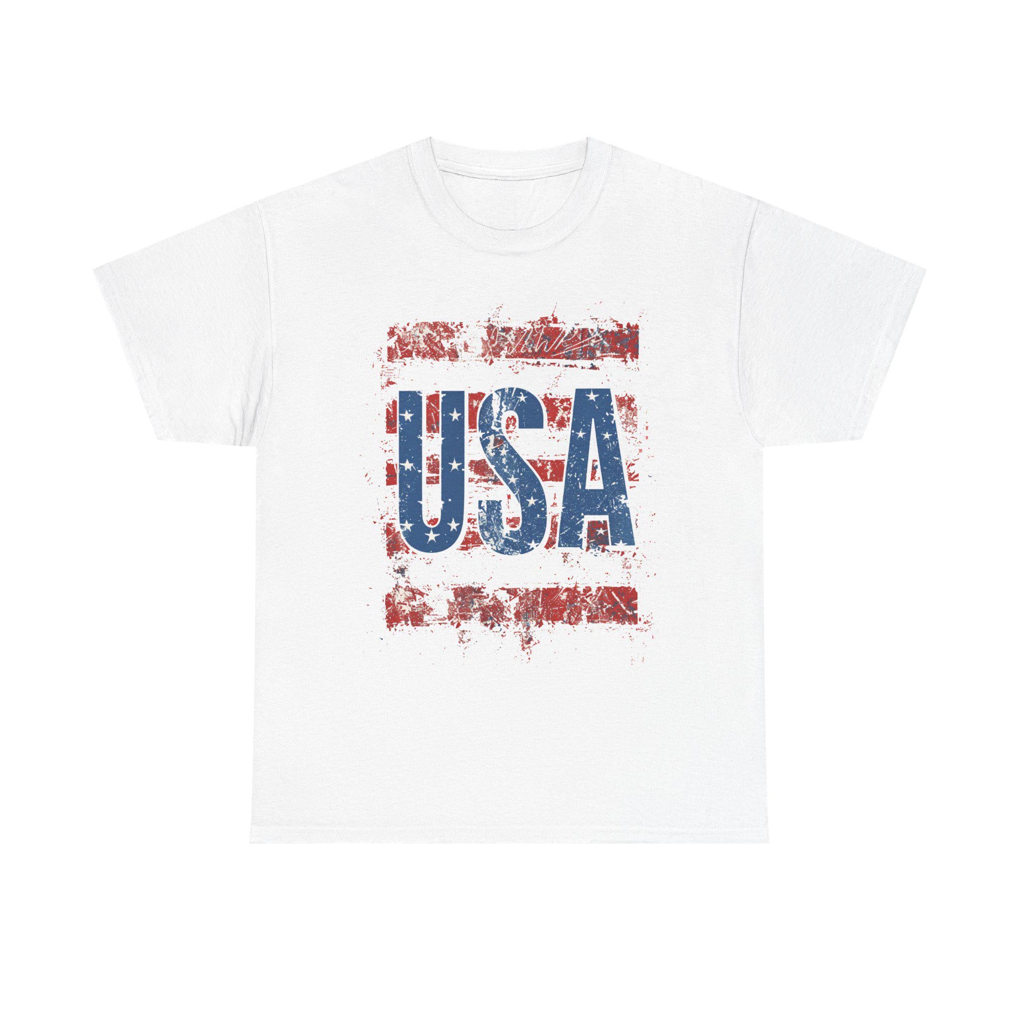 Distressed USA Flag Tee | Patriotic American Shirt