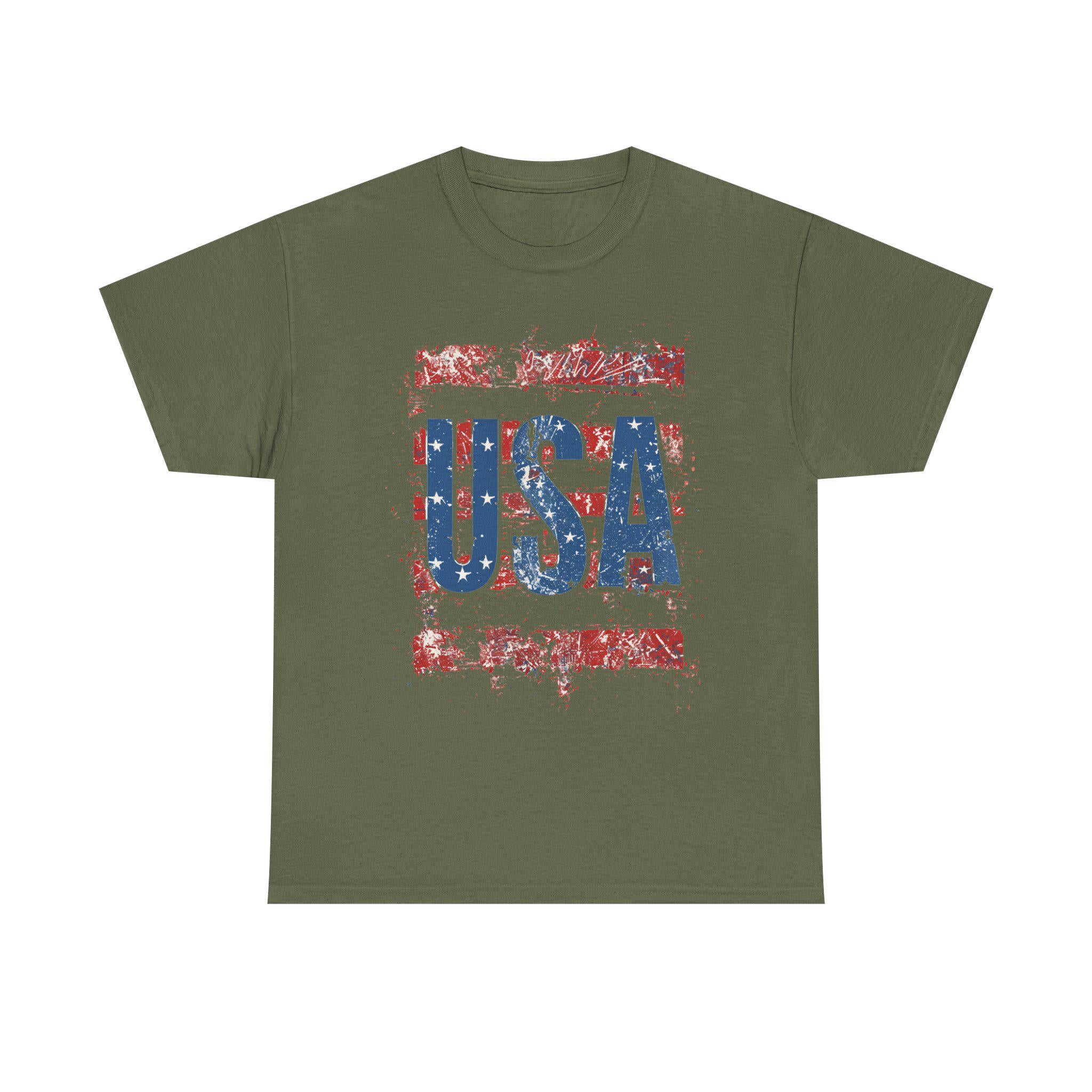 Distressed USA Flag Tee | Patriotic American Shirt