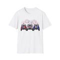Three Jeeps with Fireworks T-Shirt | Patriotic 4th of July Graphic