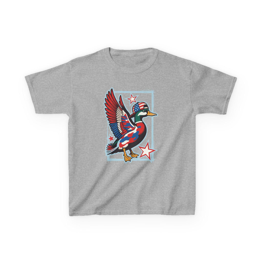 Patriotic Mallard Duck Kids Tee | American Flag Duck, Stars and Stripes