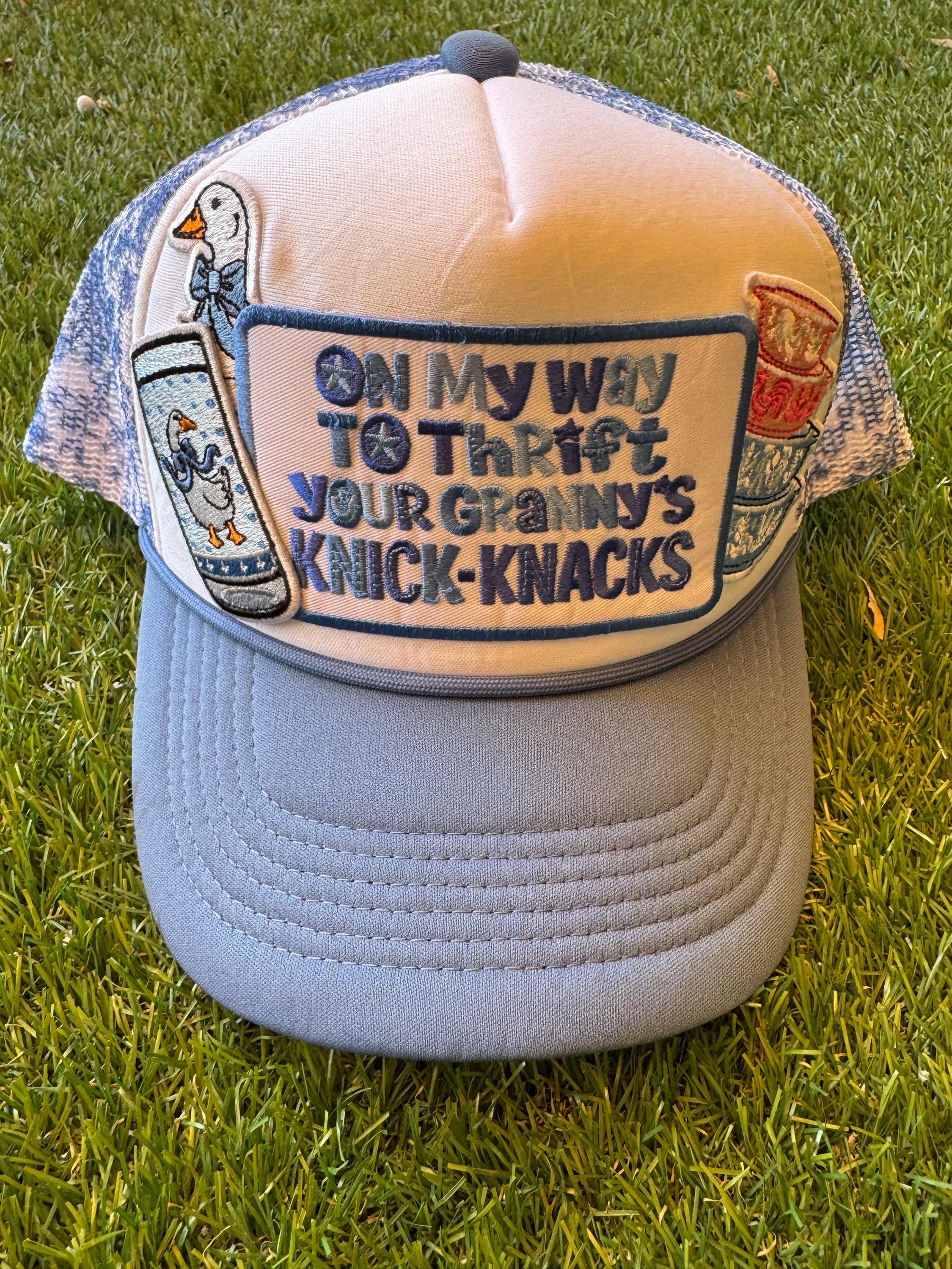Thrift theme trucker hat