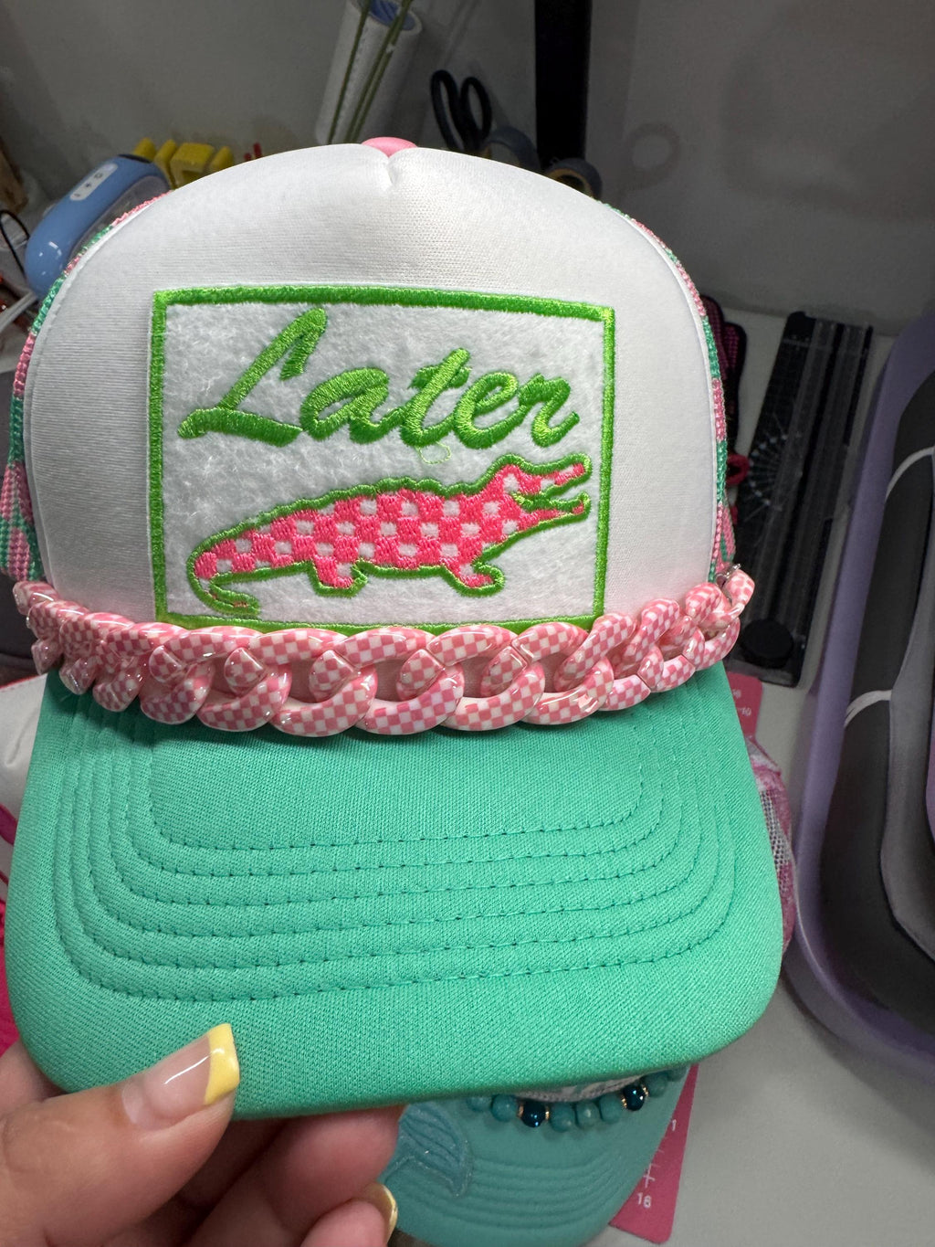 Later Gator custom trucker hat