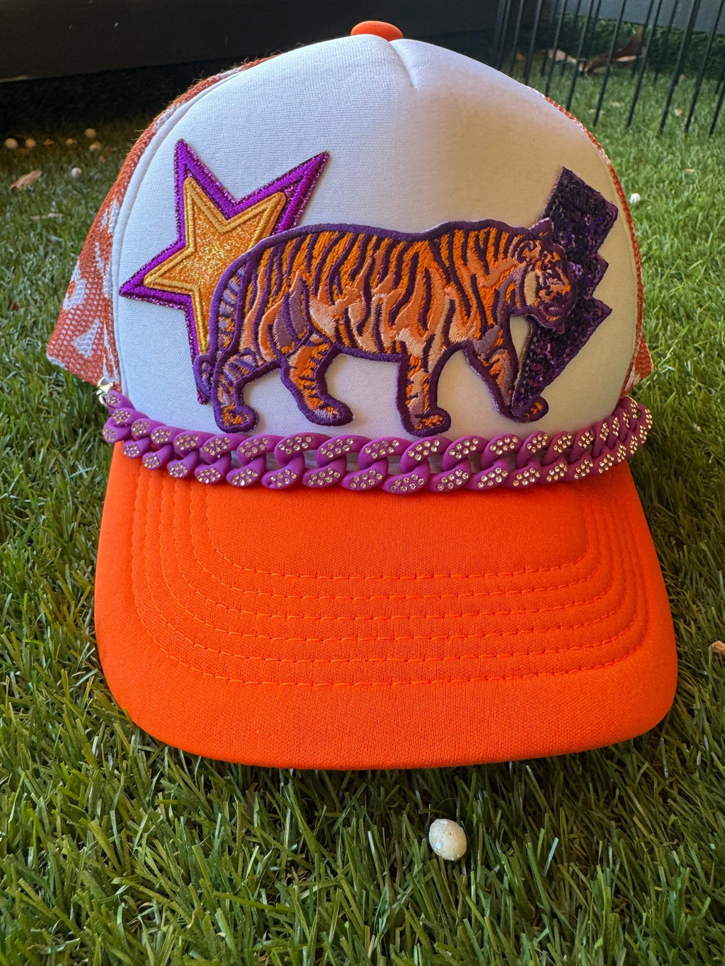 Clemson Tiger trucker hat