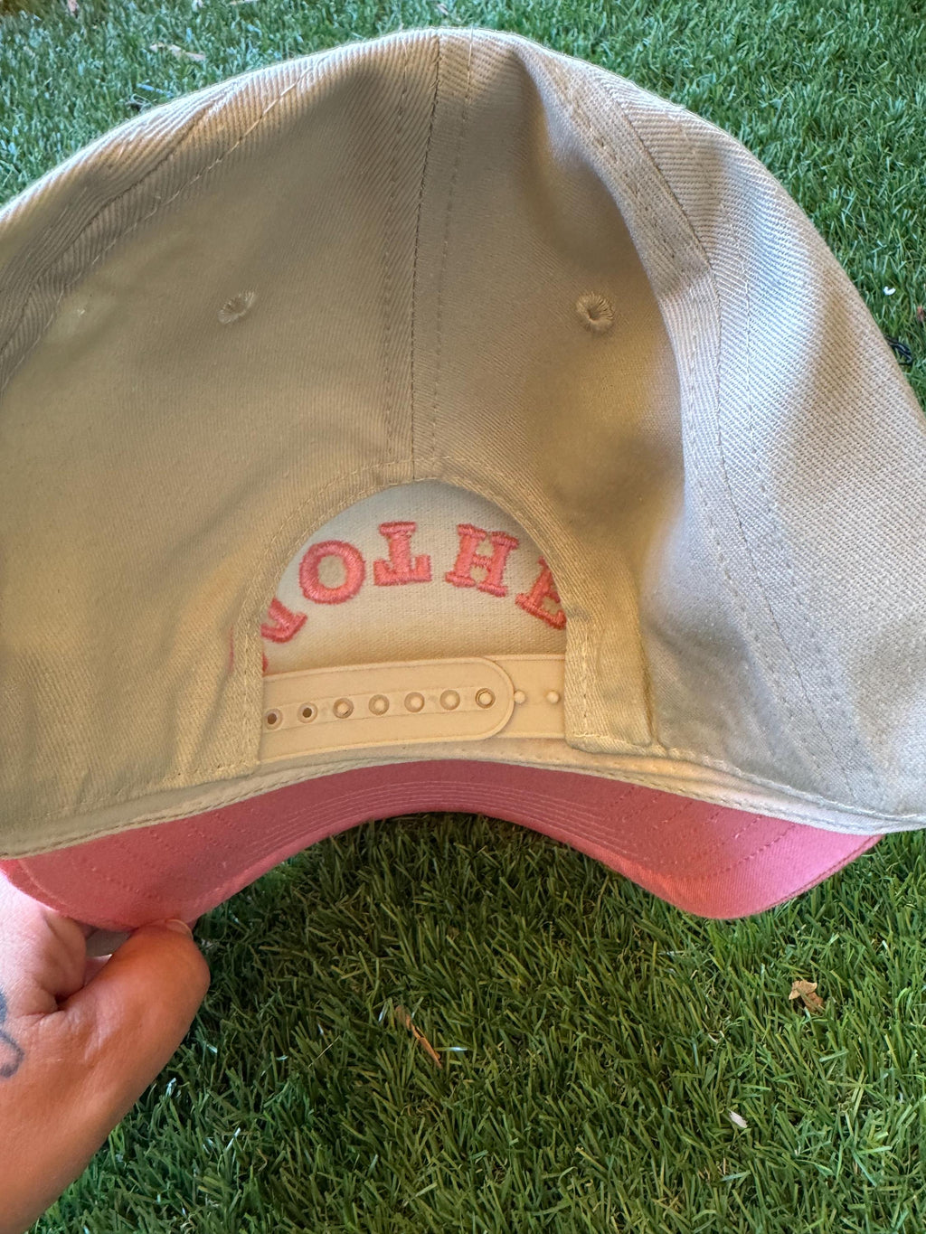 Pink Embroidered Upside down Mother