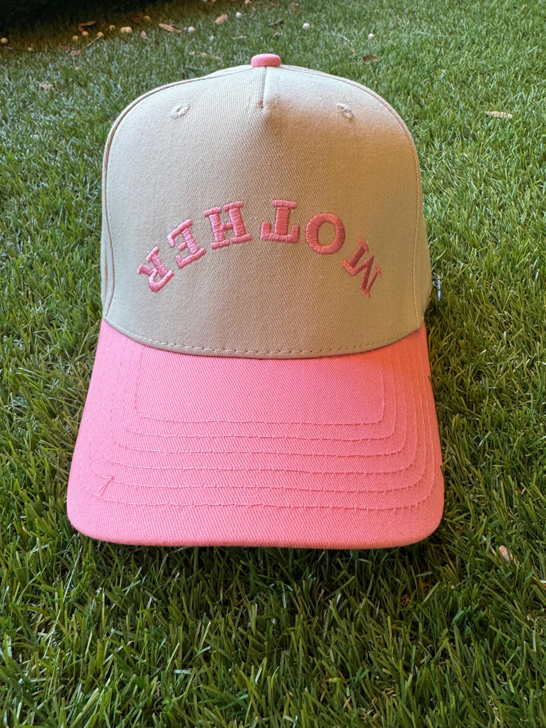 Pink Embroidered Upside down Mother
