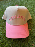 Pink Embroidered Upside down Mother