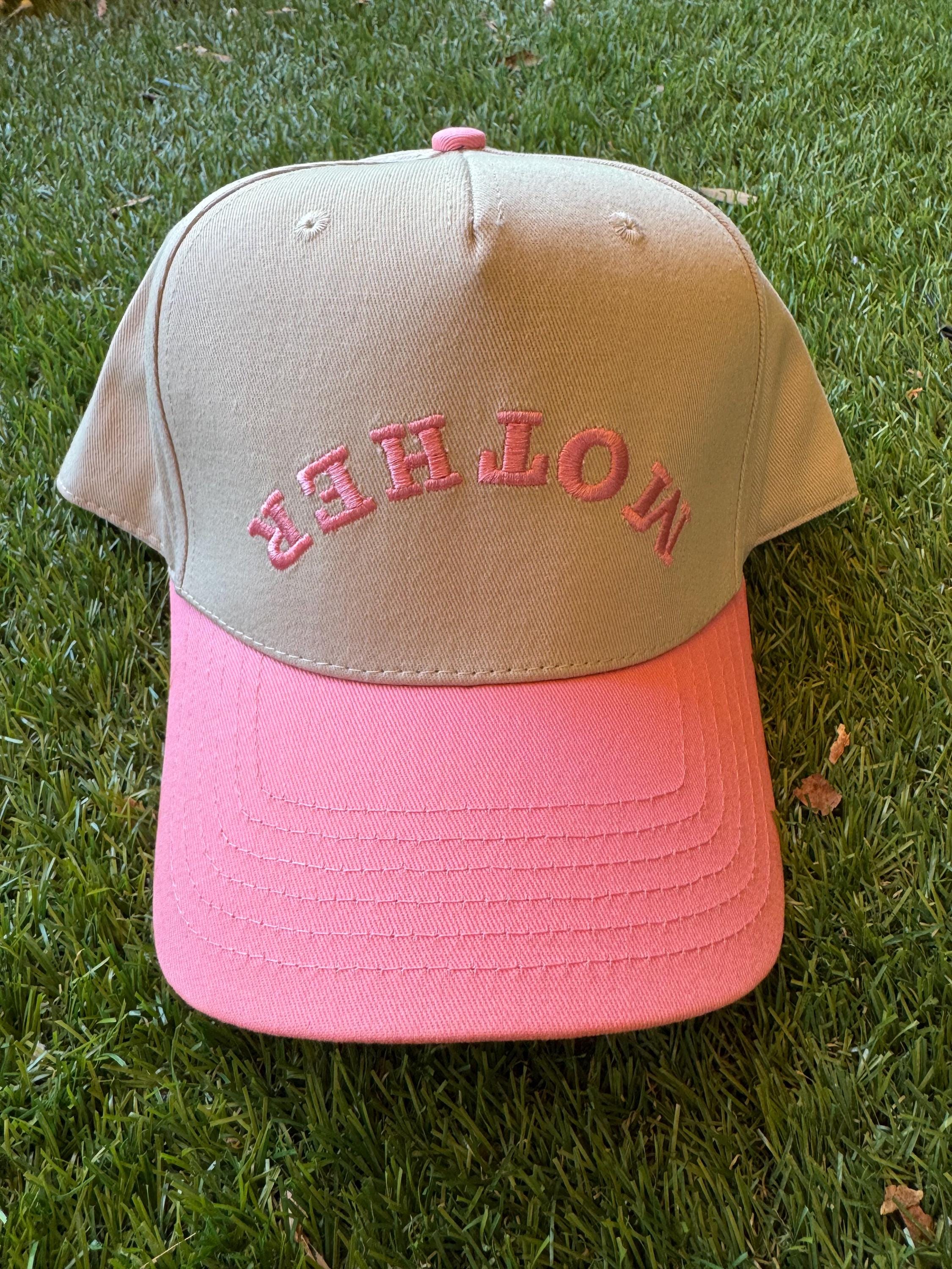 Pink Embroidered Upside down Mother