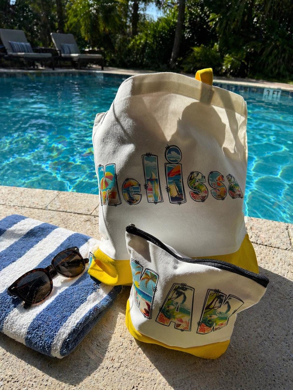 Canvas tote bag set