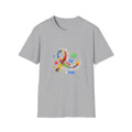 Autism Awareness Puzzle Ribbon T-Shirt | Colorful Support Design