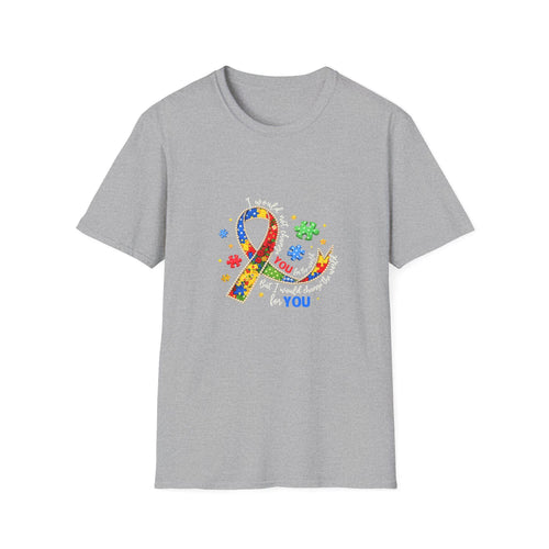 Autism Awareness Puzzle Ribbon T-Shirt | Colorful Support Design