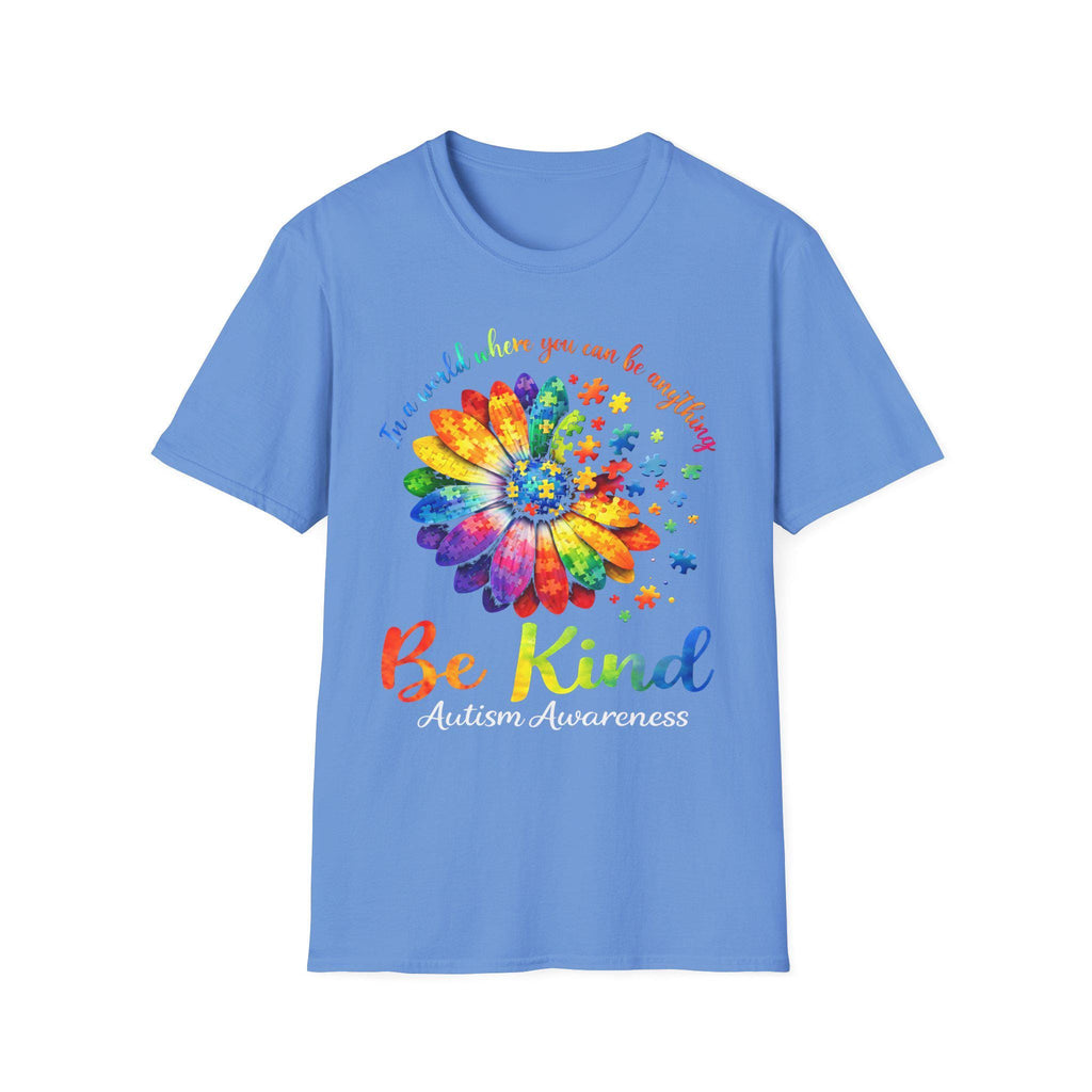 Be Kind Rainbow Daisy T-Shirt | Inspirational Kindness Floral Tee