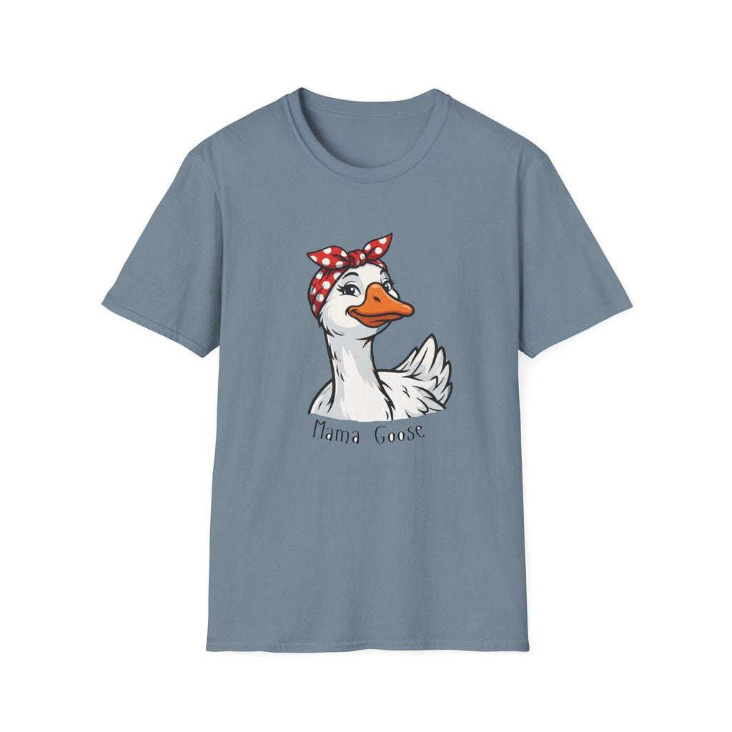 Mama Goose T-Shirt | Retro Bandana Goose Illustration Tee