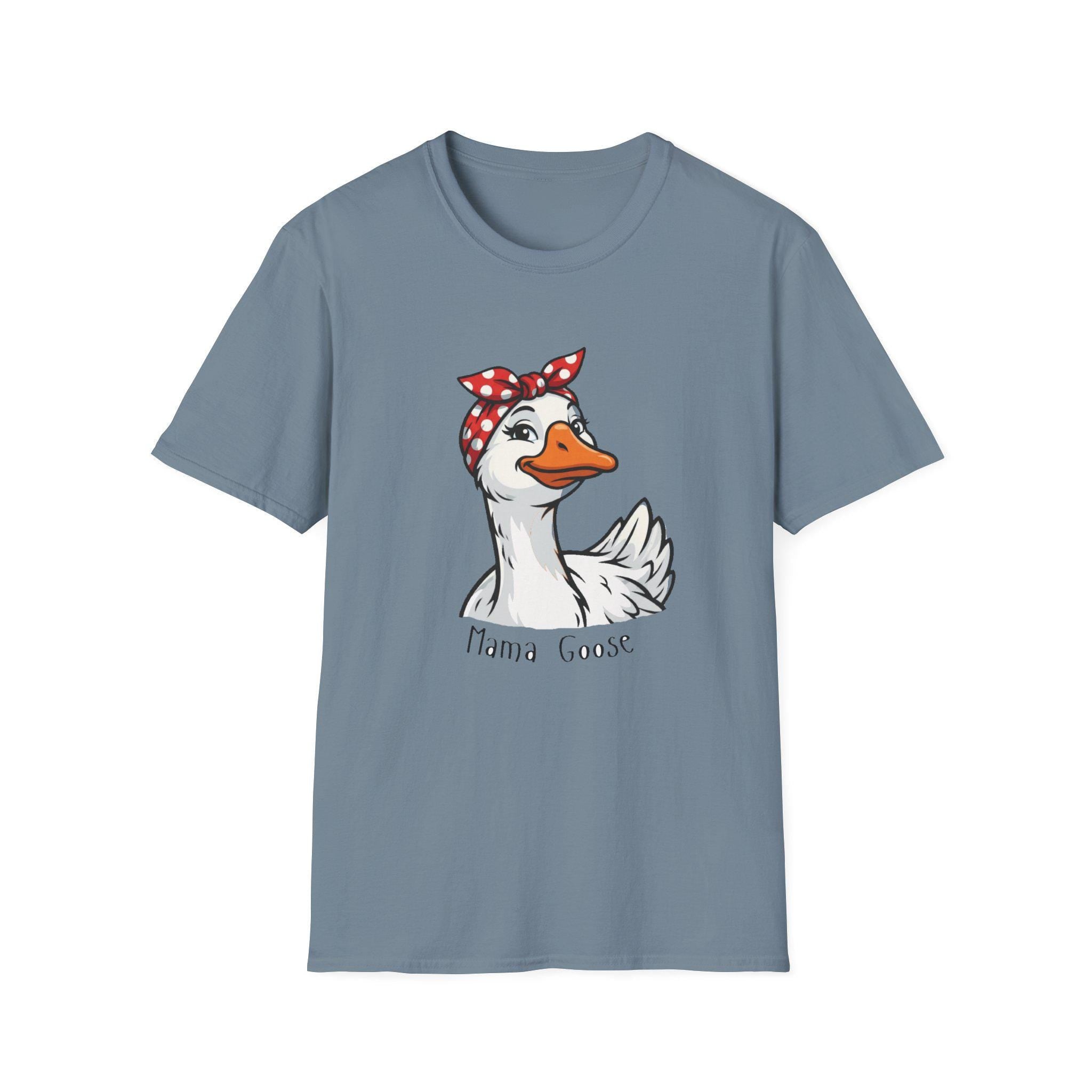 Mama Goose T-Shirt | Retro Bandana Goose Illustration Tee