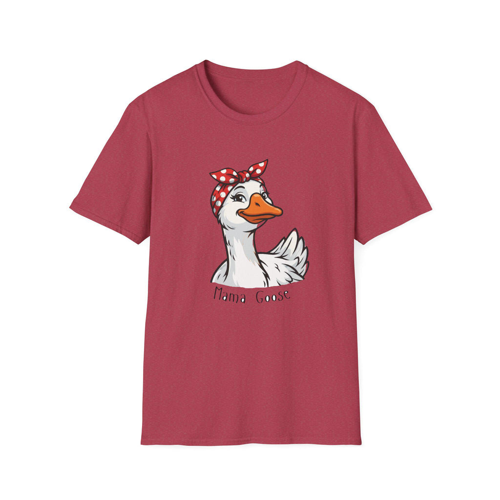 Mama Goose T-Shirt | Retro Bandana Goose Illustration Tee