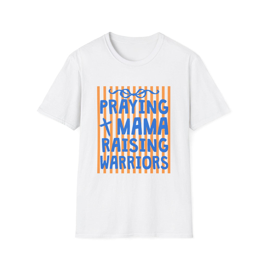 Praying Mama Raising Warriors T-Shirt | Christian Mom Faith Graphic