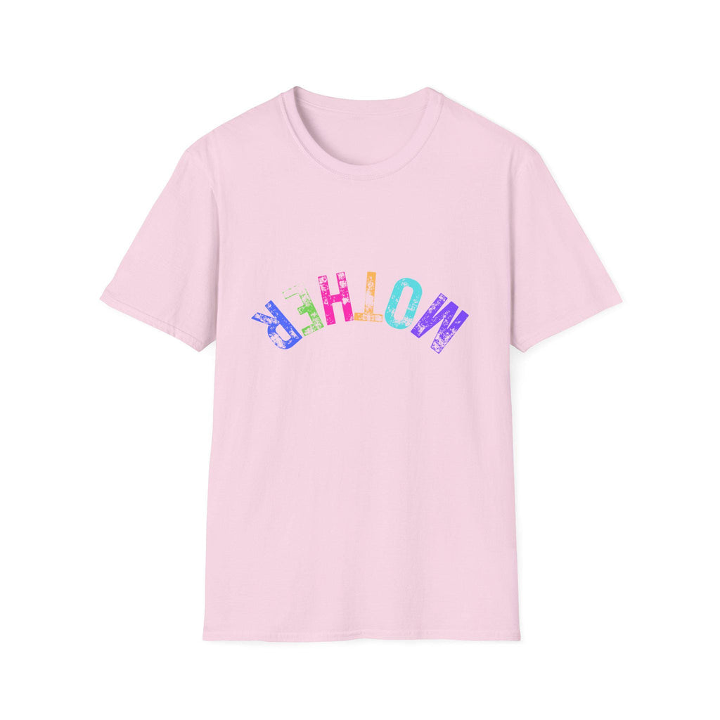 Mother rainbow tie dye letters T-Shirt | colorful mom tee