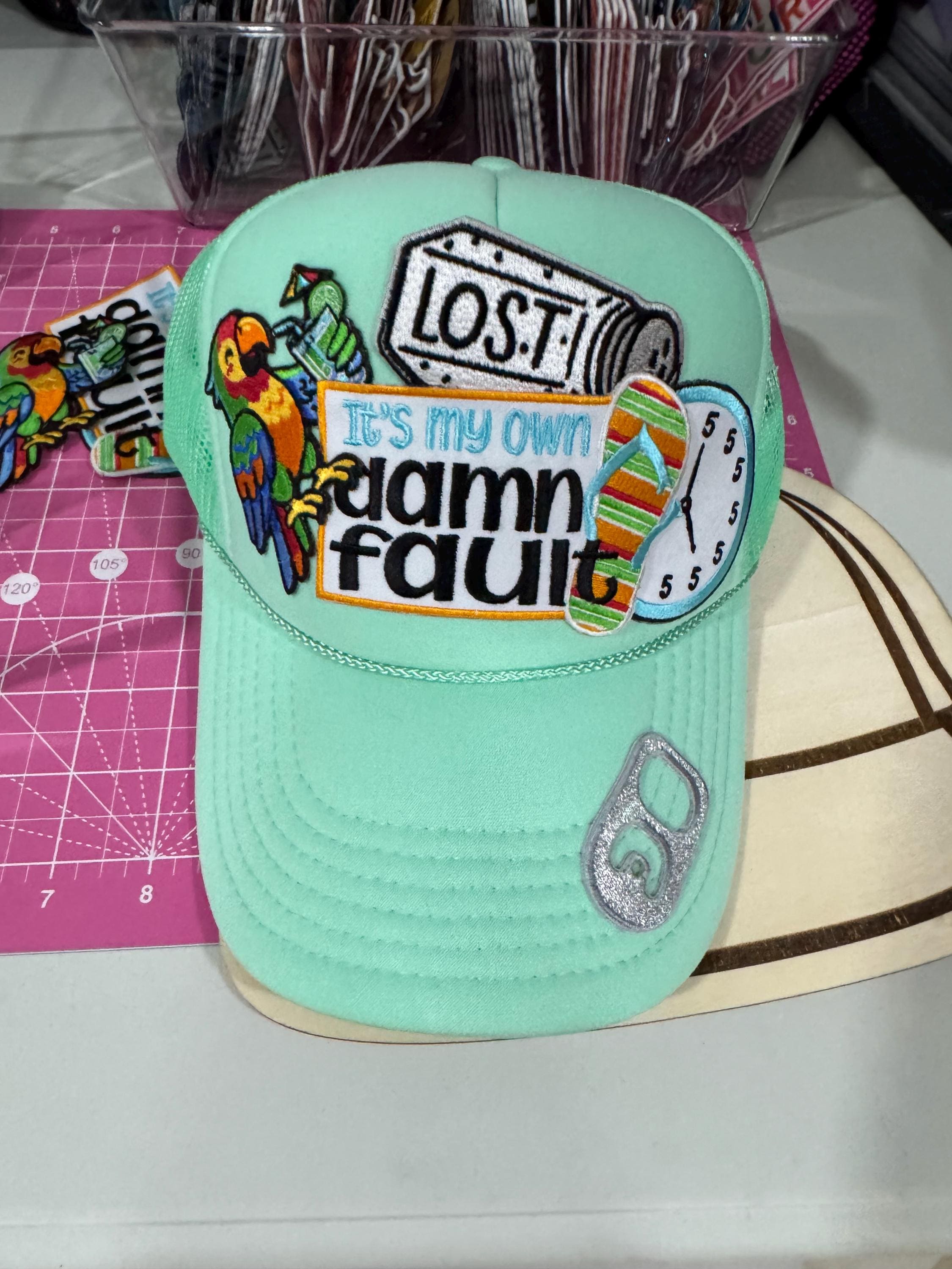 Jimmy Buffet theme trucker hat