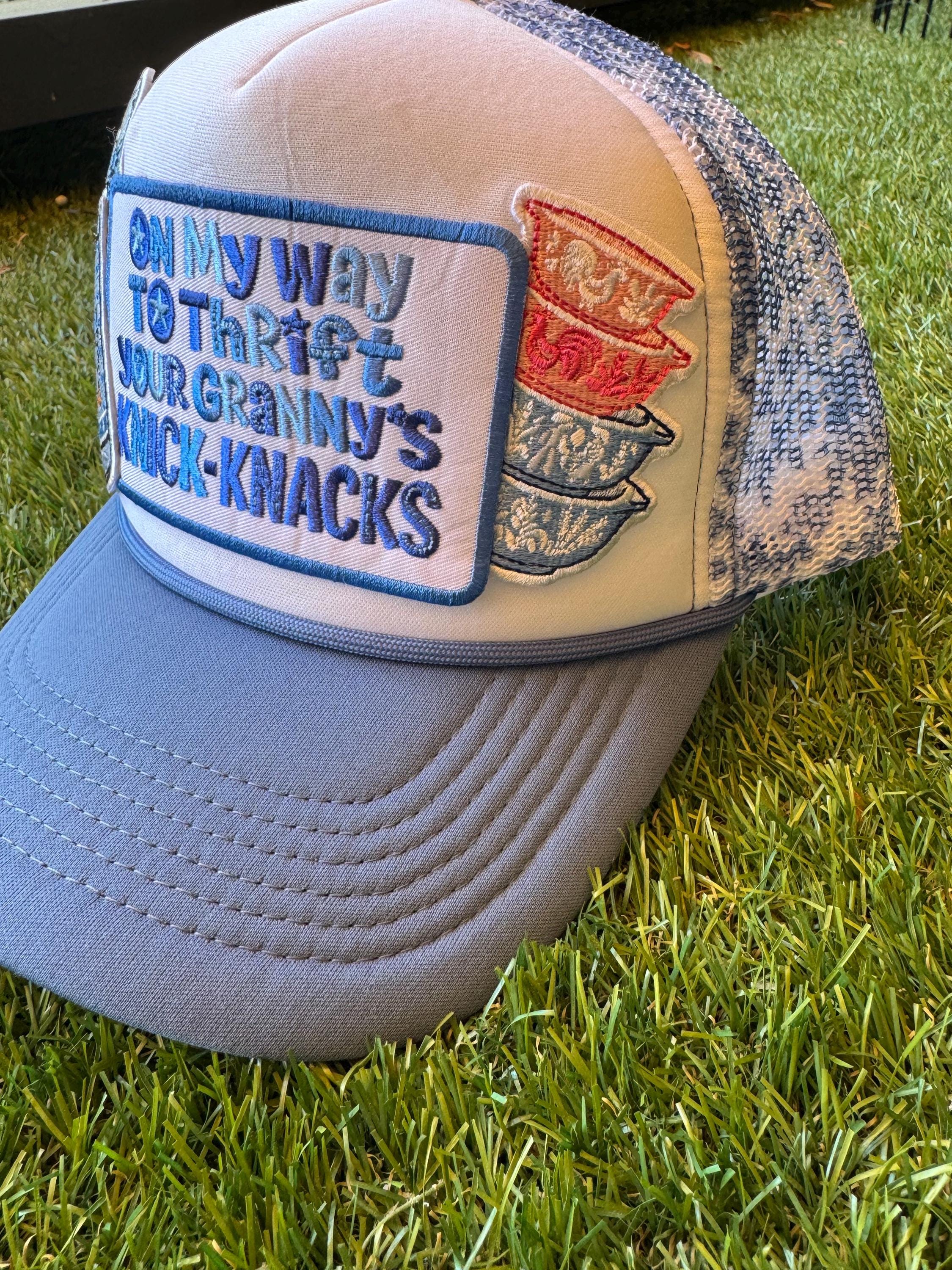 Thrift theme trucker hat