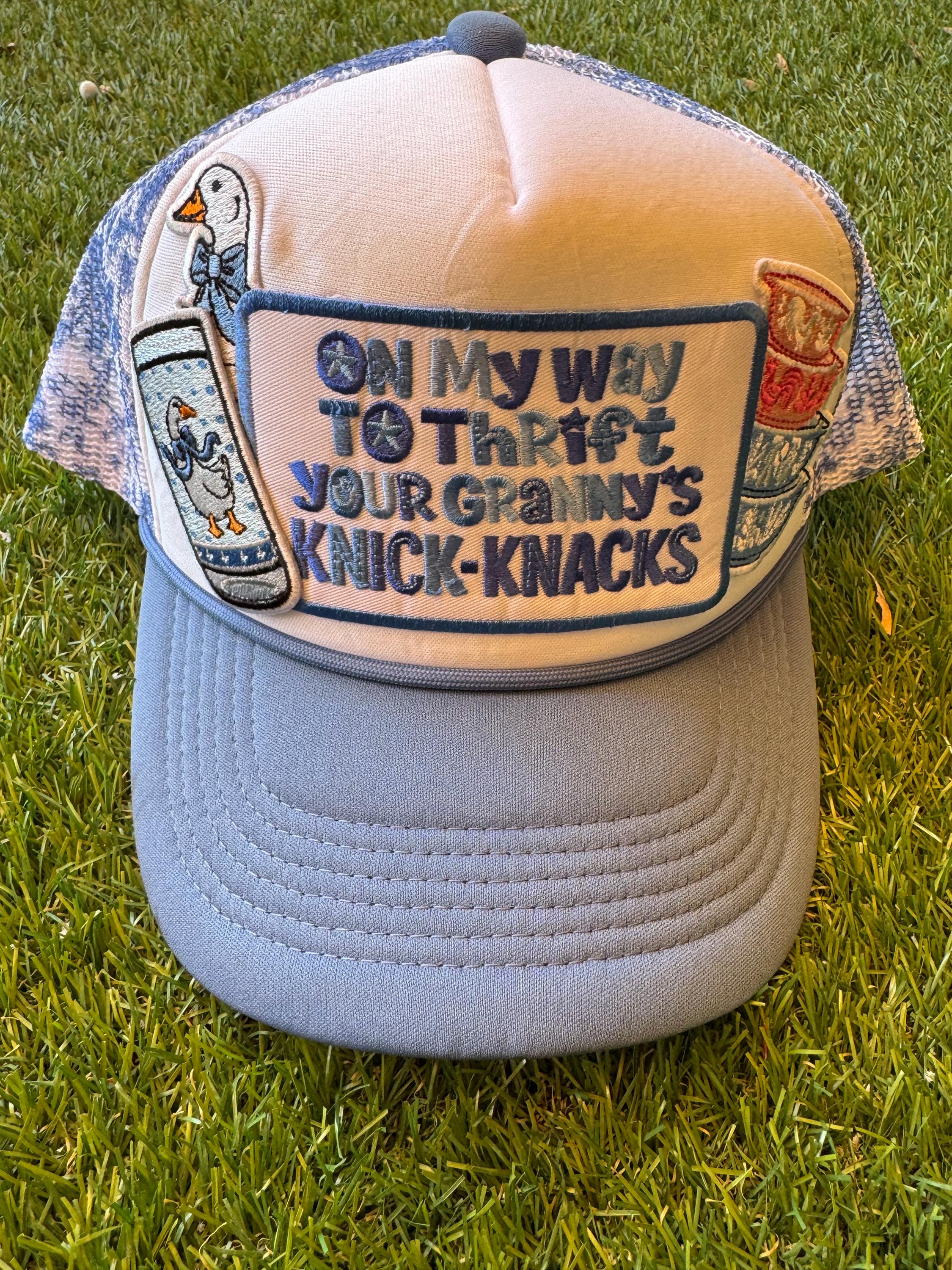 Thrift theme trucker hat
